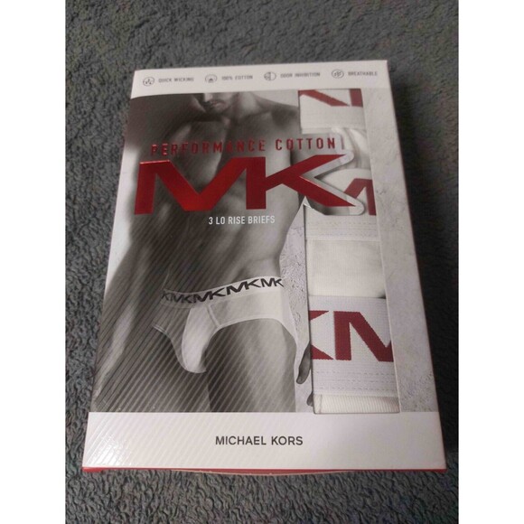 MK Michael Kors Performance Cotton Low Rise Briefs Men's Underwear Comfort Pouch - Picture 2 of 5
